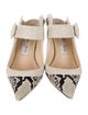 Jimmy Choo Snakeskin Animal Print Slingback Pumps