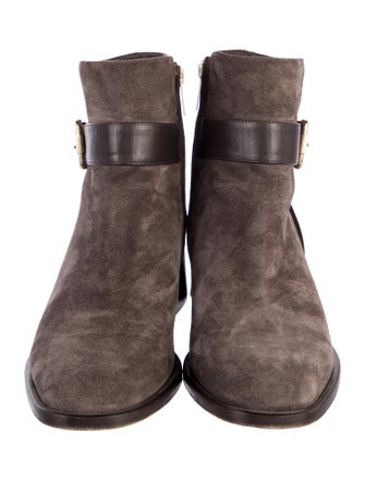 Jimmy Choo Suede Moto Boots