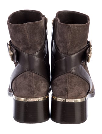 Jimmy Choo Suede Moto Boots