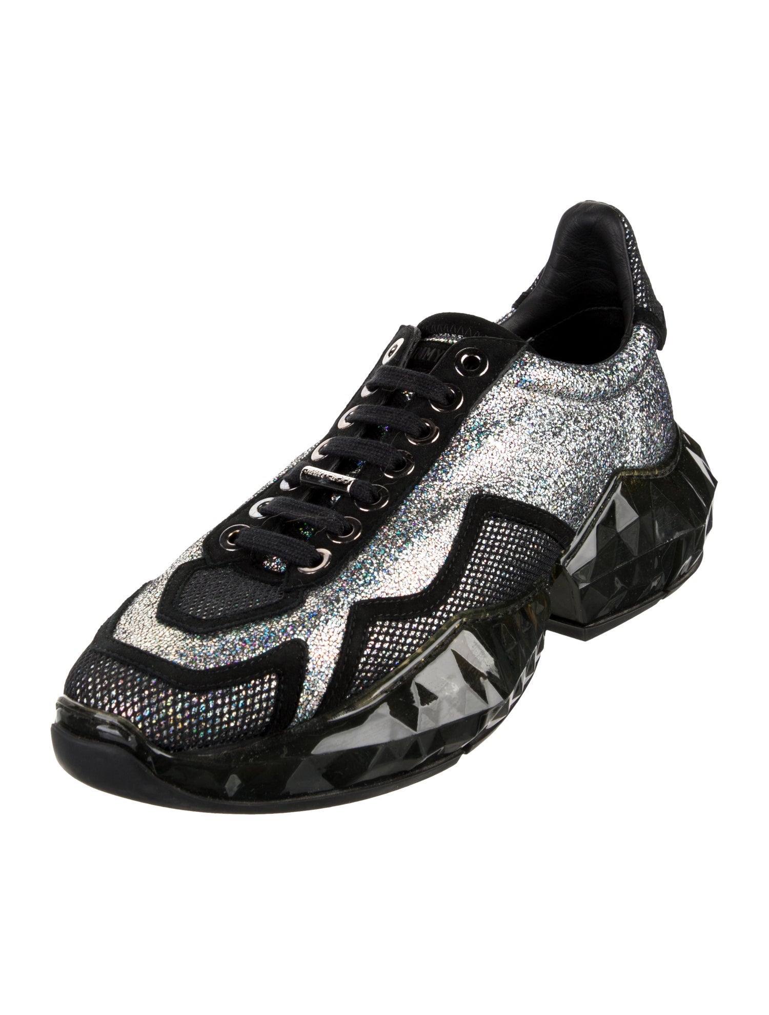 Jimmy Choo Leather Patterned Sneakers
