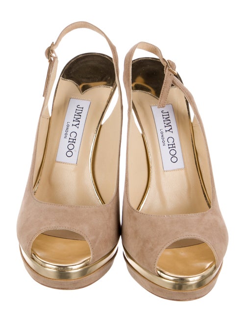 Jimmy Choo Suede Slingback Sandals