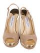 Jimmy Choo Suede Slingback Sandals
