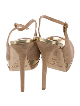 Jimmy Choo Suede Slingback Sandals
