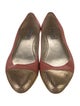 Jimmy Choo Leather Colorblock Pattern Ballet Flats