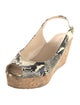 Jimmy Choo Snakeskin Animal Print Slingback Pumps