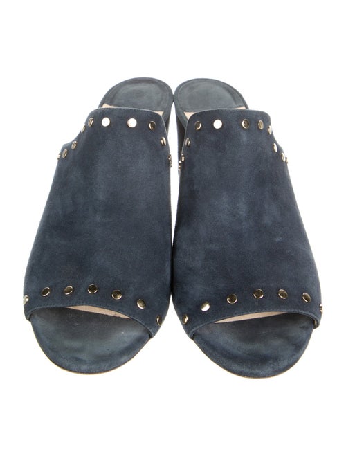 Jimmy Choo Suede Studded Accents Slides