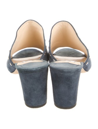Jimmy Choo Suede Studded Accents Slides