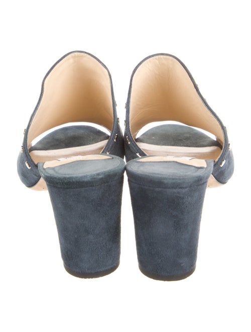 Jimmy Choo Suede Studded Accents Slides