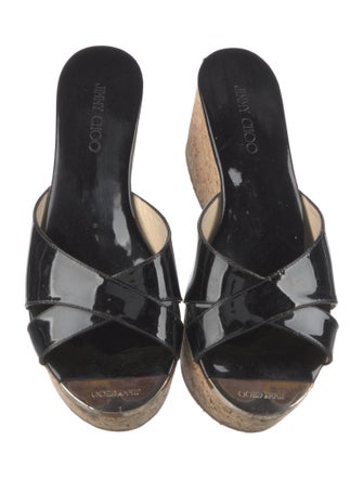 Jimmy Choo Patent Leather Slides