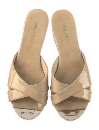Jimmy Choo Patent Leather Slides