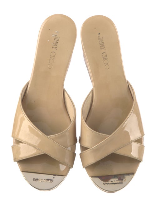 Jimmy Choo Patent Leather Slides