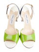 Jimmy Choo Patent Leather Printed Slingback Sandals