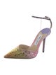 Jimmy Choo Tie-Dye Print Crystal Embellishments D'Orsay Pumps