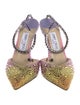 Jimmy Choo Tie-Dye Print Crystal Embellishments D'Orsay Pumps