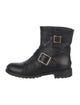 Jimmy Choo Leather Moto Boots