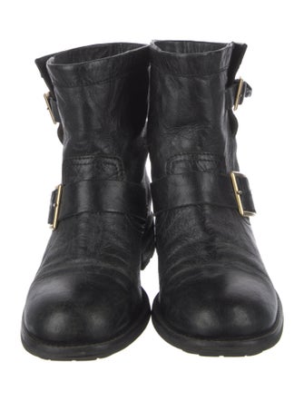 Jimmy Choo Leather Moto Boots