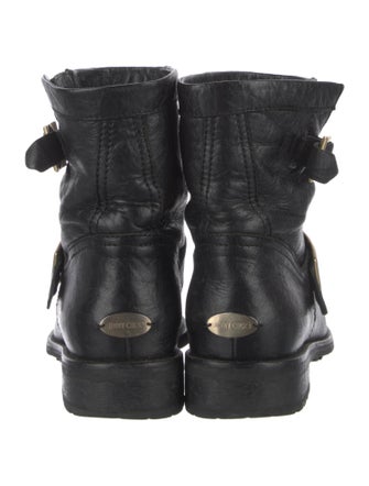 Jimmy Choo Leather Moto Boots