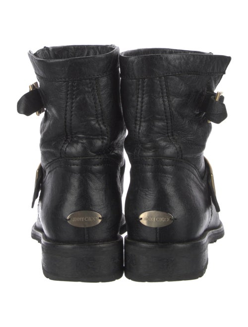 Jimmy Choo Leather Moto Boots