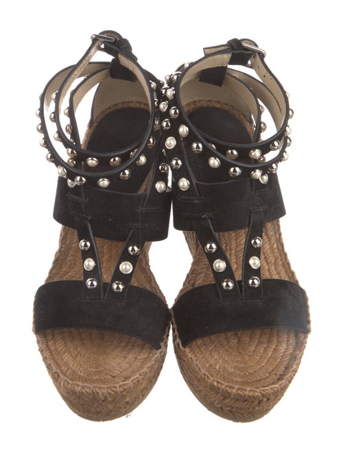 Jimmy Choo Suede Studded Accents Espadrilles