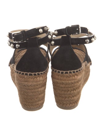 Jimmy Choo Suede Studded Accents Espadrilles