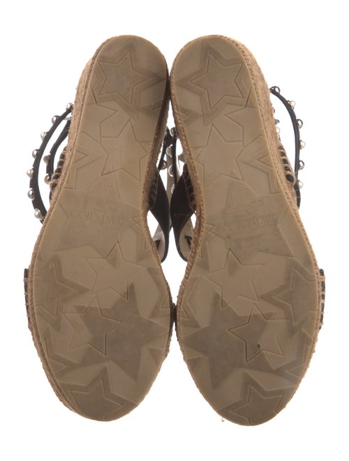 Jimmy Choo Suede Studded Accents Espadrilles