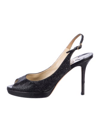 Jimmy Choo Glitter Slingback Pumps