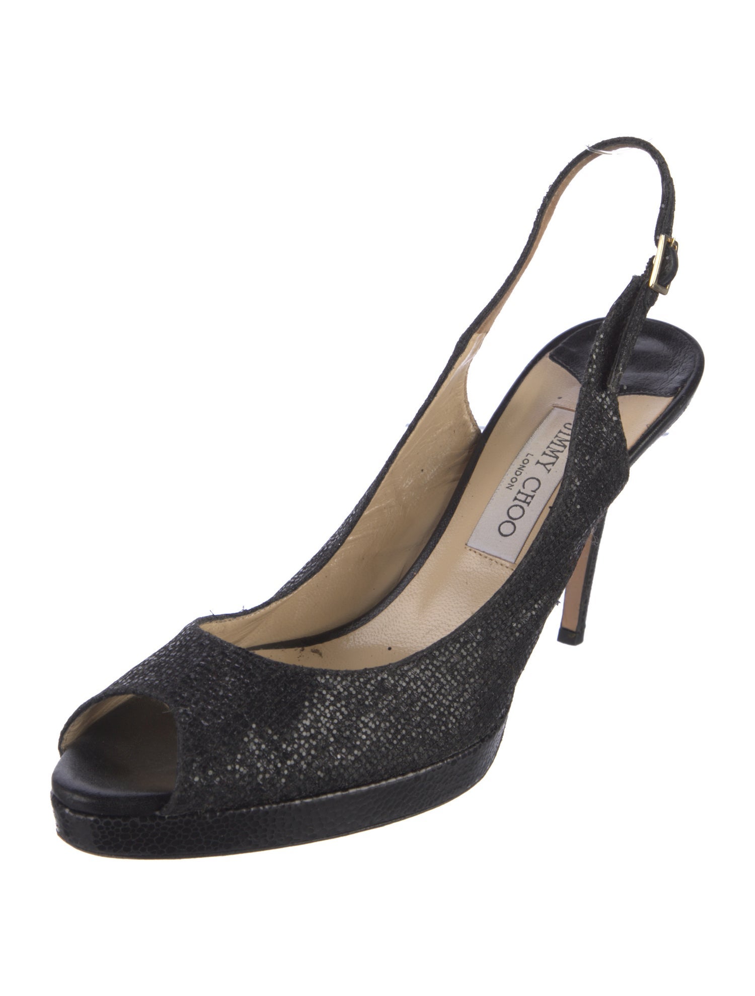 Jimmy Choo Glitter Slingback Pumps