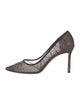 Jimmy Choo Mesh Sequin Embellishments Pumps