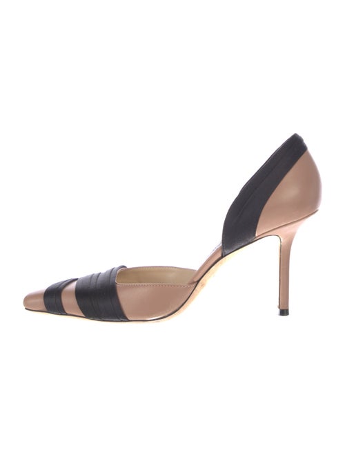 Jimmy Choo Leather Printed D'Orsay Pumps