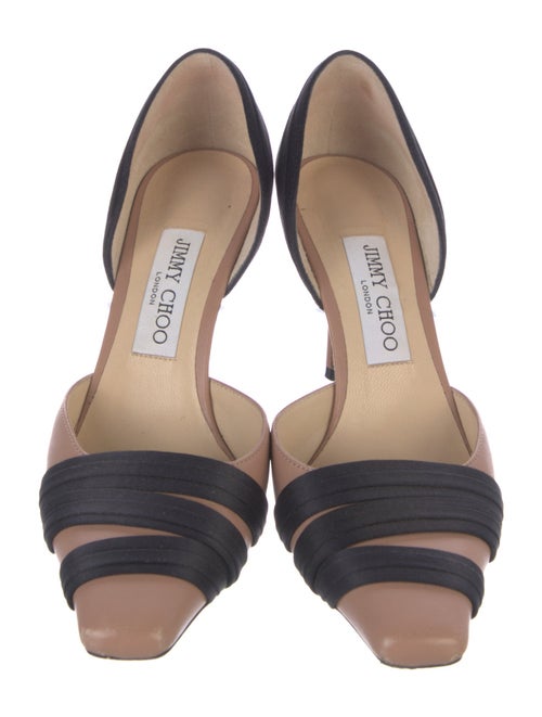 Jimmy Choo Leather Printed D'Orsay Pumps