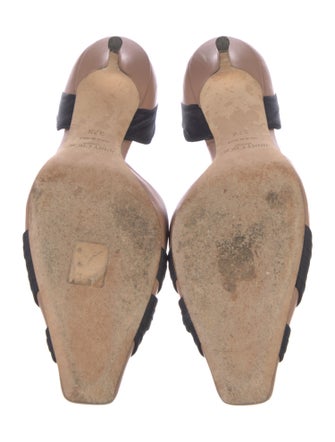 Jimmy Choo Leather Printed D'Orsay Pumps