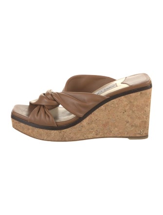 Jimmy Choo Leather Slides