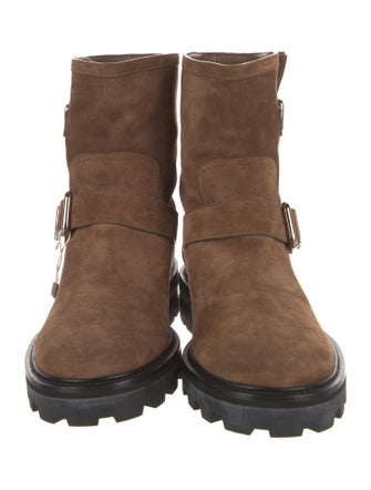 Jimmy Choo Suede Moto Boots