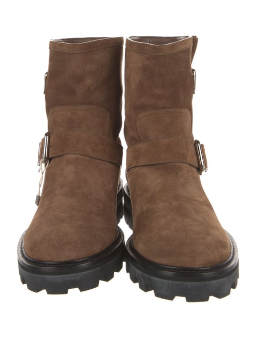 Jimmy Choo Suede Moto Boots