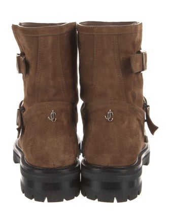 Jimmy Choo Suede Moto Boots