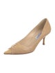 Jimmy Choo Lizard Cutout Accent Pumps