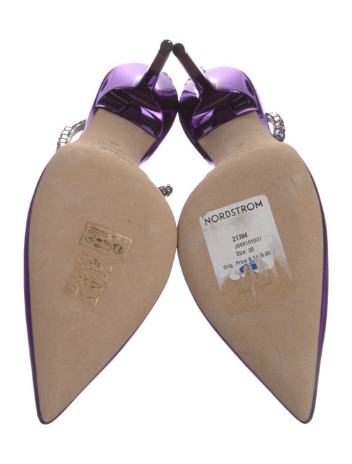 Jimmy Choo Patent Leather Crystal Embellishments D'Orsay Pumps