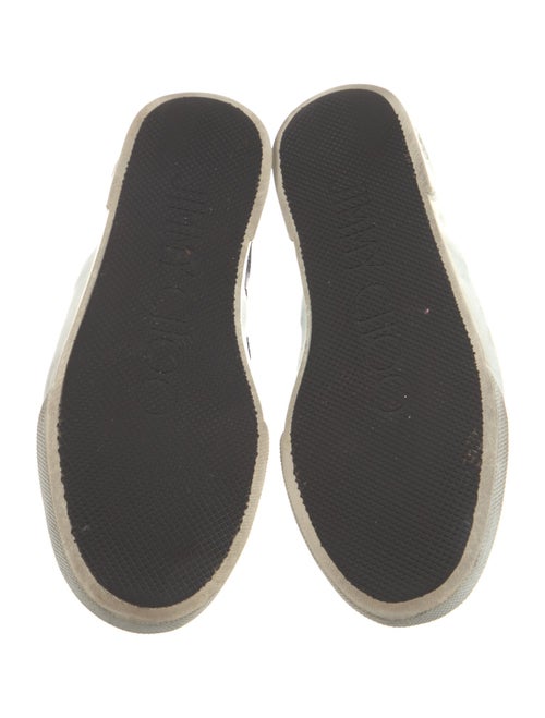 Jimmy Choo Leather Printed Sneakers