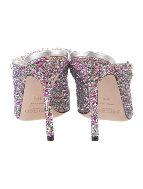 Jimmy Choo Glitter Patterned Mules
