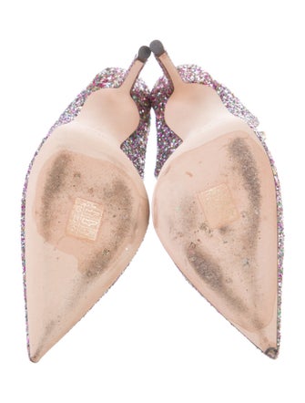 Jimmy Choo Glitter Patterned Mules