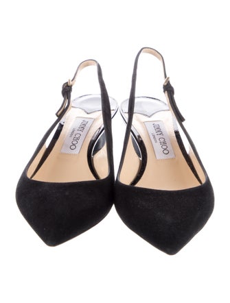 Jimmy Choo Suede Slingback Flats