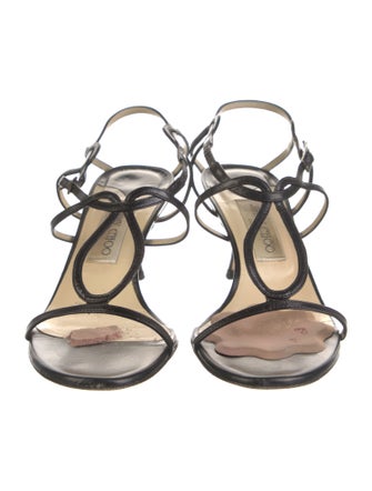 Jimmy Choo Leather T-Strap Pumps