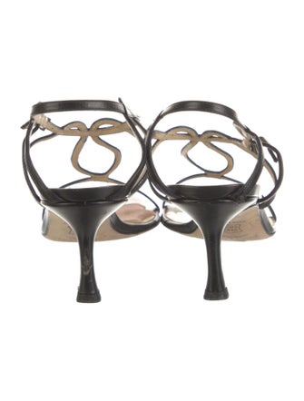 Jimmy Choo Leather T-Strap Pumps