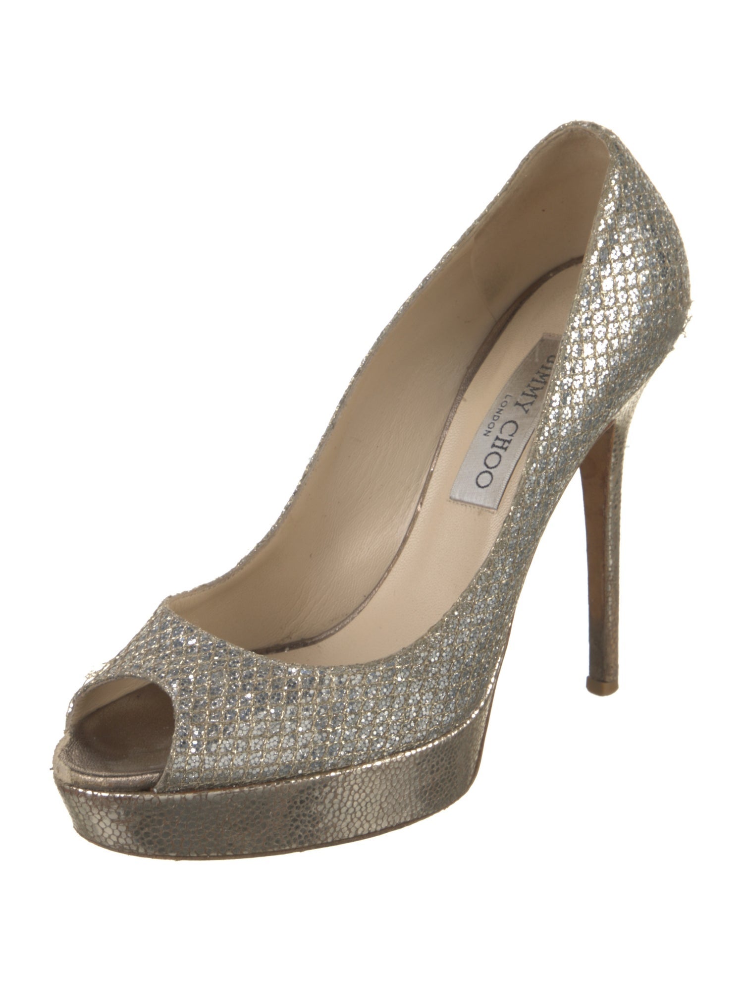 Jimmy Choo Glitter Glitter Accents Pumps