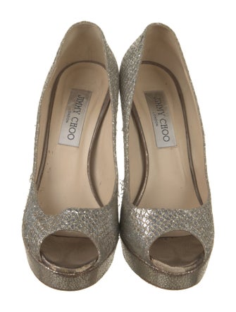 Jimmy Choo Glitter Glitter Accents Pumps