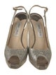 Jimmy Choo Glitter Glitter Accents Slingback Pumps