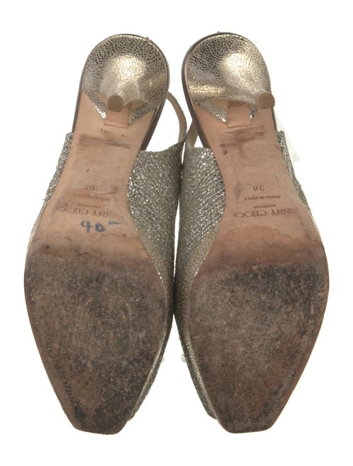 Jimmy Choo Glitter Glitter Accents Slingback Pumps