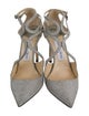Jimmy Choo Glitter Glitter Accents T-Strap Pumps