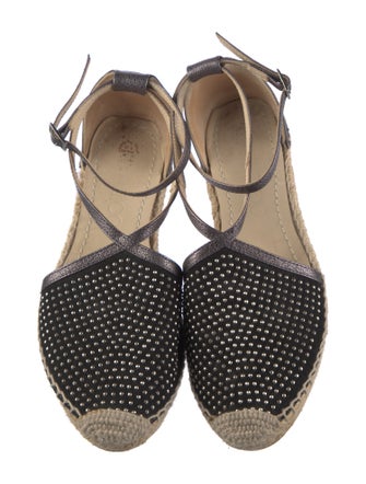 Jimmy Choo Suede Studded Accents Espadrilles
