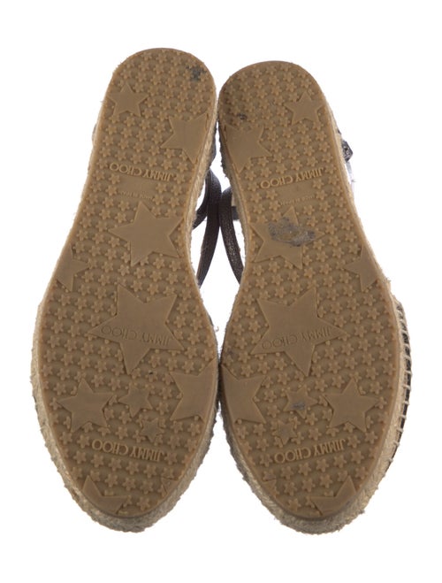 Jimmy Choo Suede Studded Accents Espadrilles